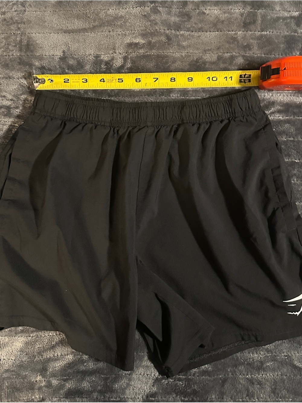 Gymshark Black Athletic Shorts with Subtle Logo